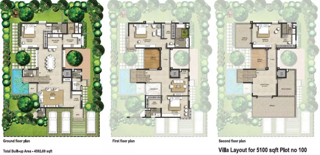   Fortius Under the Sun3.5 BHK Floor Plan